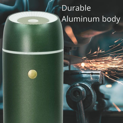 Metal Aluminum Car Diffuser Mini Humidifier Essential Oil Diffuser Car Air Fresheners for Essential Oils Aromatherapy Diffuser 100Ml Timers Night Light Auto off Function USB Green Gift